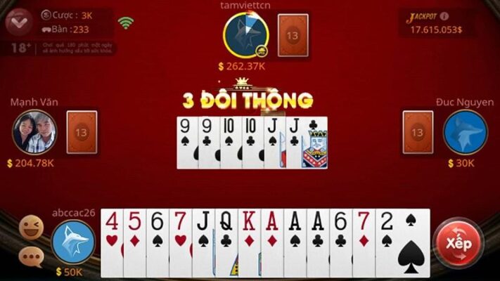 tien len 52 la 3 Trong một ván bài tiến lên ghi nhớ những lá bài đã hạ xuống để chiến thắng